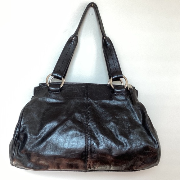 HOBO Leather Over-the-Shoulder Satchel Handbag - Picture 5 of 12